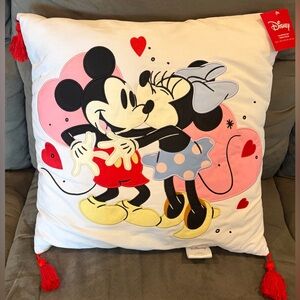 Disney Mickey & Minnie Mouse Accent Pillow NWT